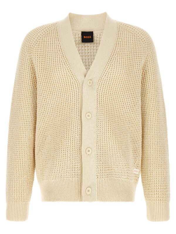 Beige Cotton Cardigan