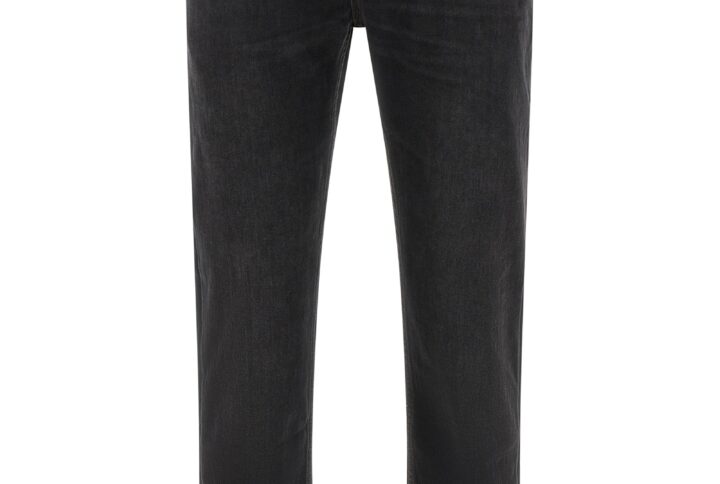 Black Cotton Straight-Leg Jeans | Jag Couture London – New York