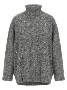 Gray Polyester Cardigan