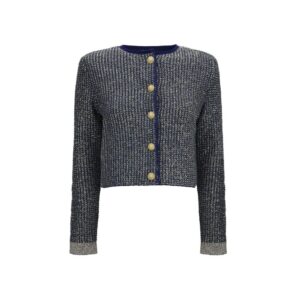 Blue Polyamide Cardigan
