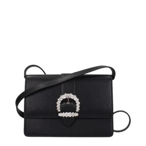 Black Leather Crossbody Bag