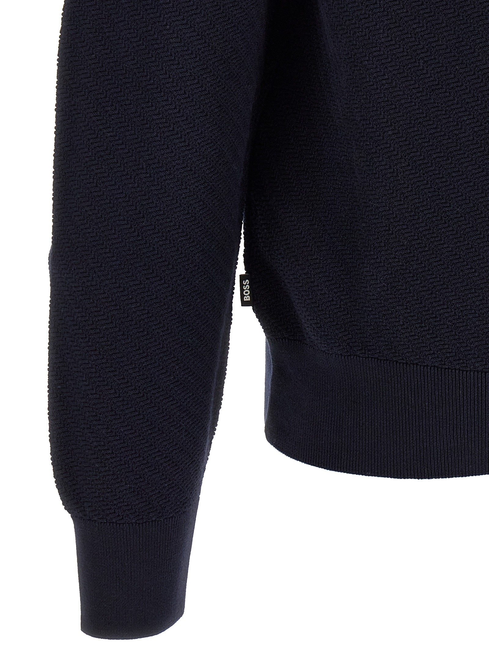 Blue Cotton Polo Shirt
