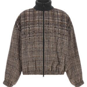 Brown Alpaca Leather Bomber
