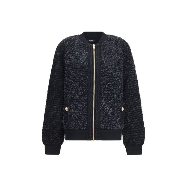 Black Viscose Bomber