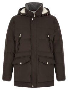 Brown Polyamide Parka