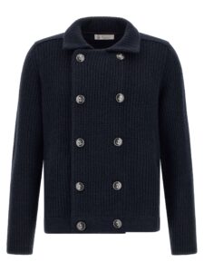 Blue Cashmere Cardigan