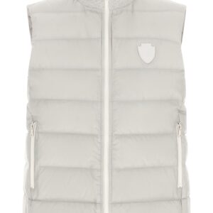 Gray Polyester Sleeveless Jacket