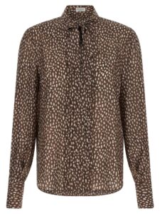 Brown Silk Blouse
