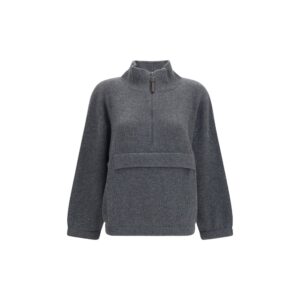 Gray Cashmere Sweatshirt