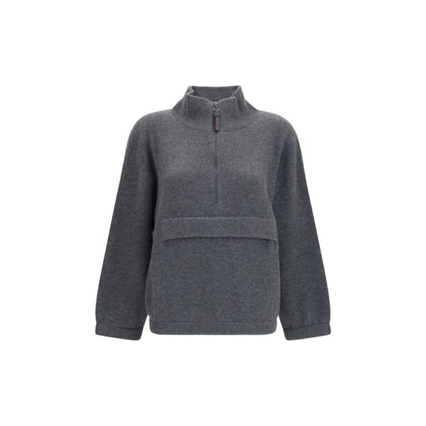 Gray Cashmere Sweatshirt