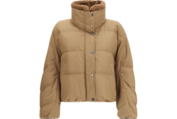 Beige Goose Down Full-Length Jacket | Jag Couture London – New York