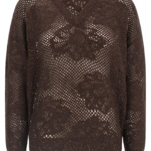 Brown Nylon Cardigan