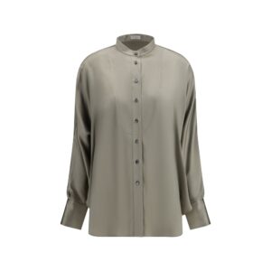 Bicolor Silk Shirt