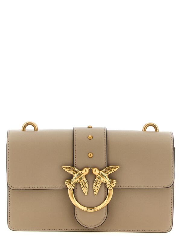 Gray Calfskin Crossbody Bag