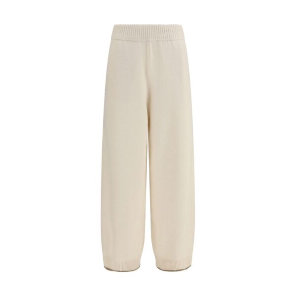 White Cashmere Casual Pants