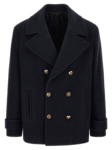 Blue Virgin Wool Coat