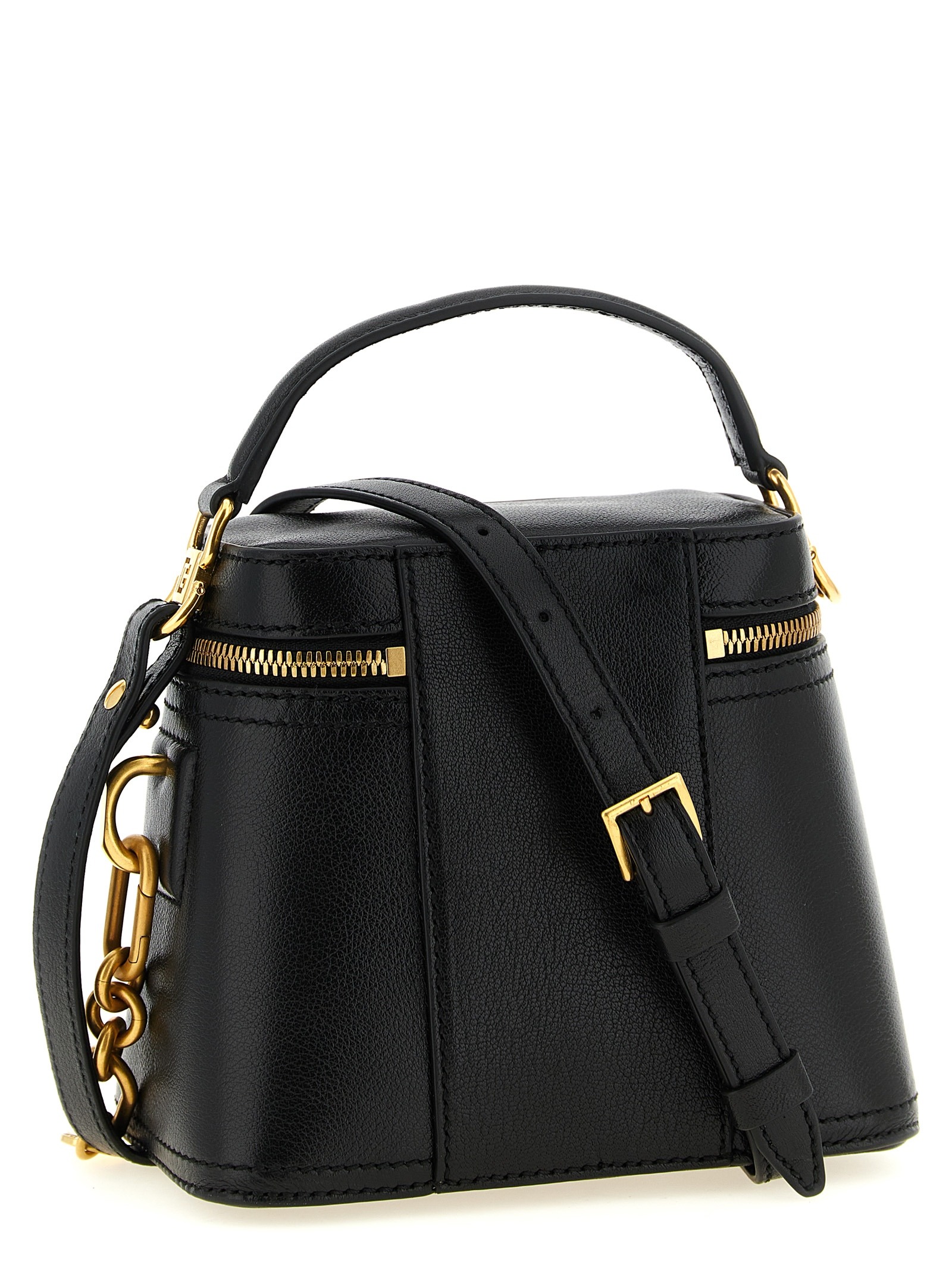 Black Buffalo Leather Handbag
