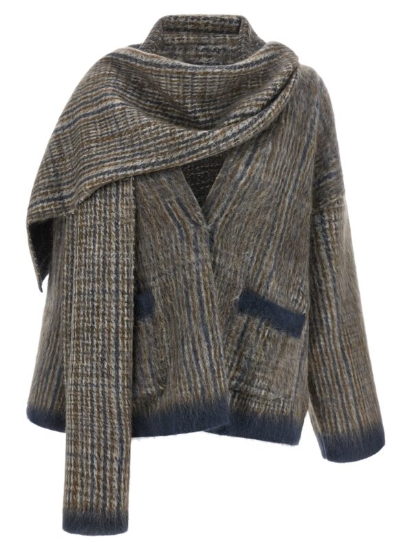 Gray Wool Cardigan