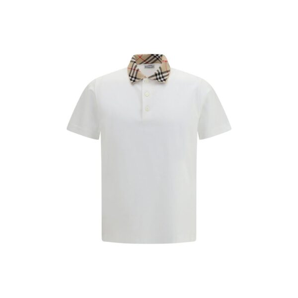 White Cotton Polo Shirt