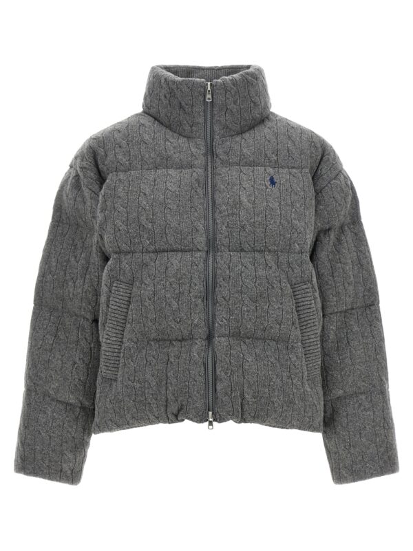 Gray Wool Full-Length Jacket