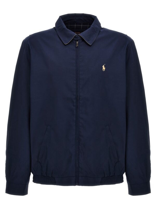 Blue Polyester Bomber