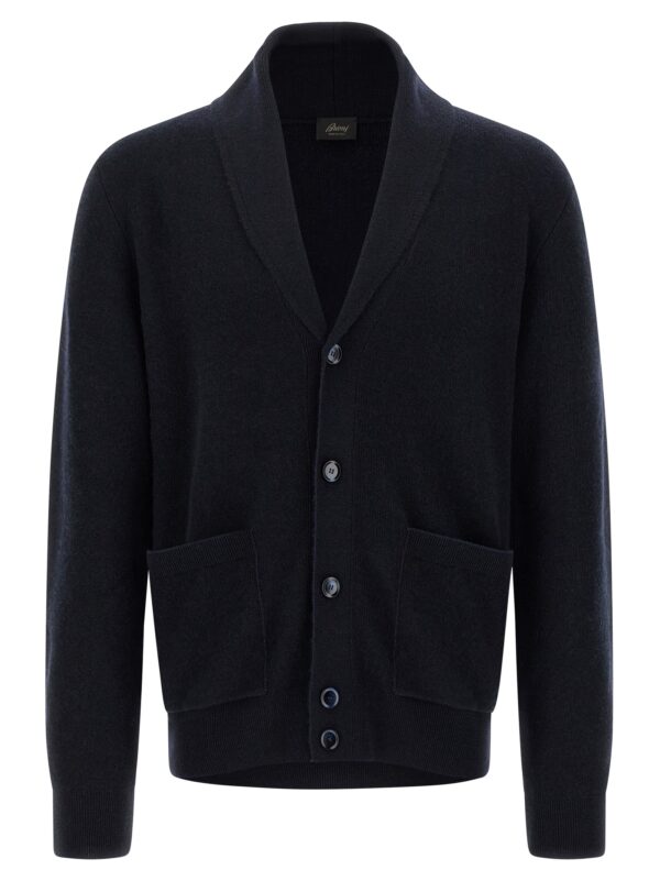 Blue Cashmere Cardigan