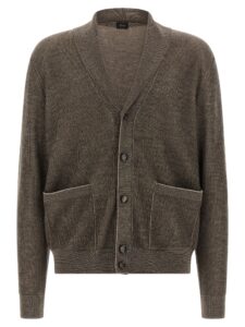 Brown Cashmere Cardigan
