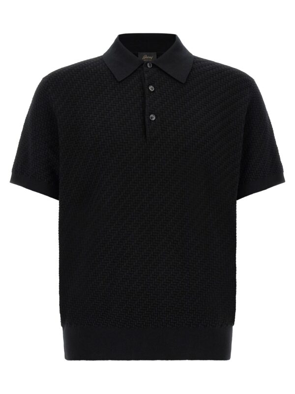 Black Cotton Polo Shirt