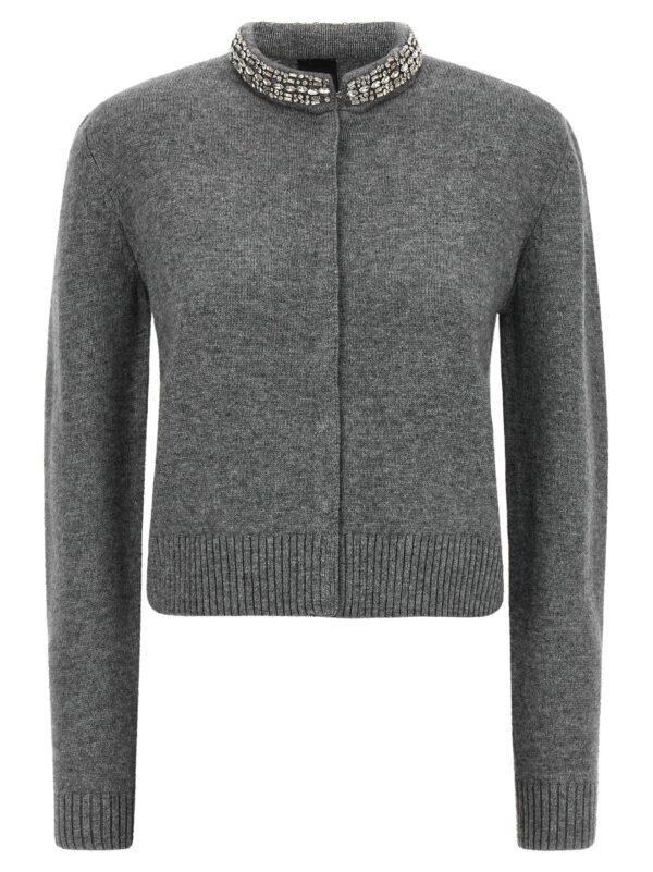 Gray Wool Cardigan