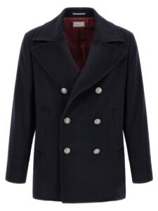 Blue Virgin Wool Coat