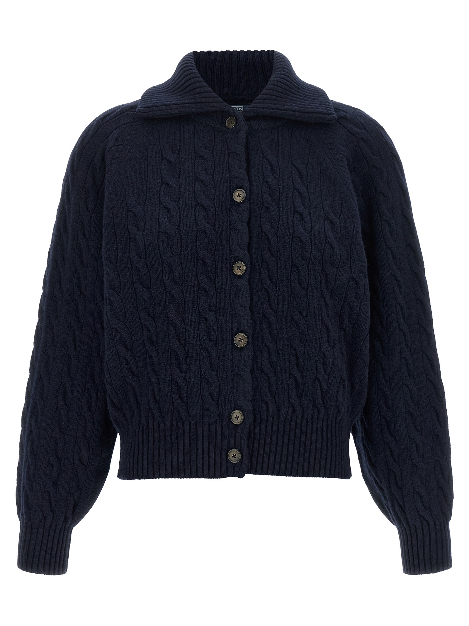 Blue Wool Cardigan
