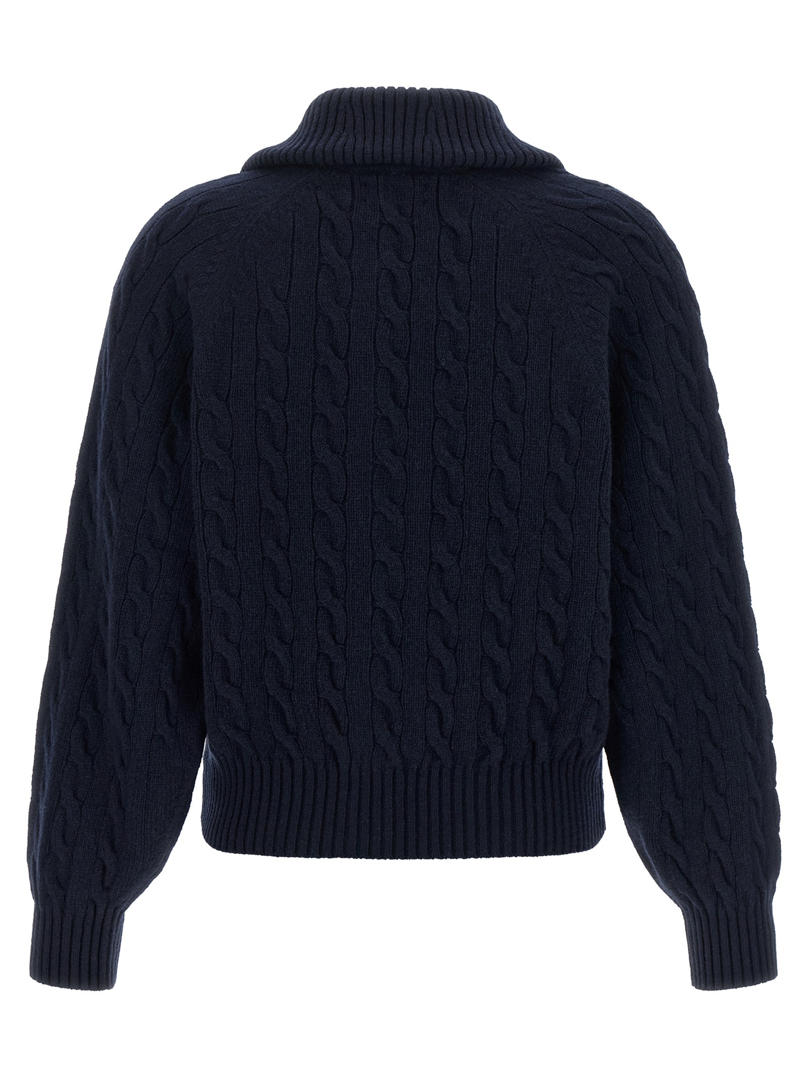 Blue Wool Cardigan