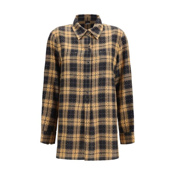 Beige Viscose Dress Shirt