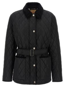 Black Polyamide Full-Length Jacket