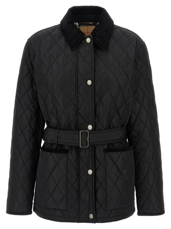 Black Polyamide Full-Length Jacket