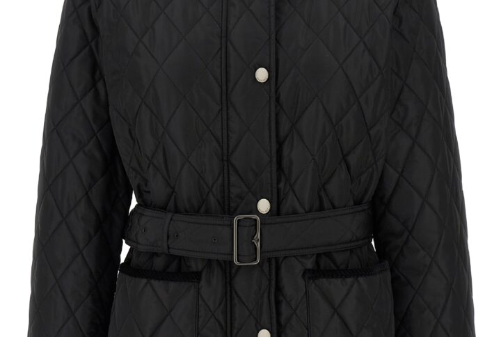 Black Polyamide Full-Length Jacket | Jag Couture London – New York
