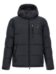 Black Polyester Full-Length Jacket
