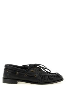 Black Calfskin Slip-On Loafers