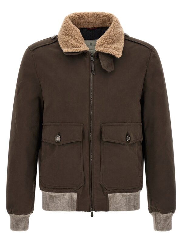 Brown Cotton Bomber