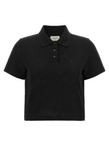 Black Cotton Polo Shirt