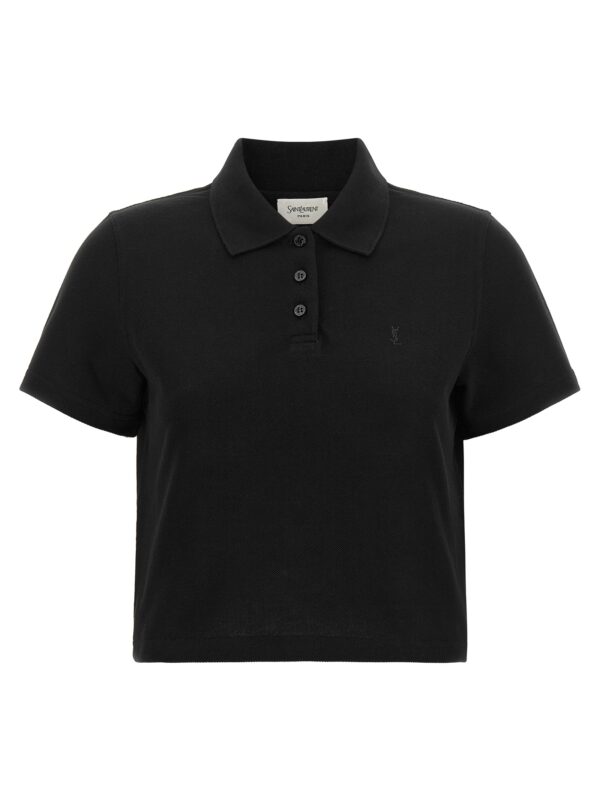 Black Cotton Polo Shirt