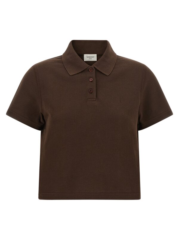 Brown Cotton Polo Shirt