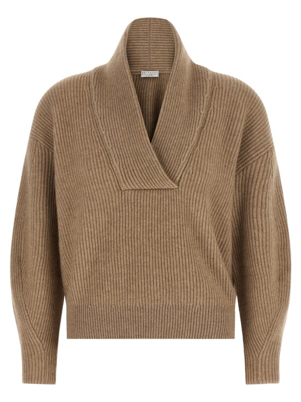 Beige Cashmere Cardigan