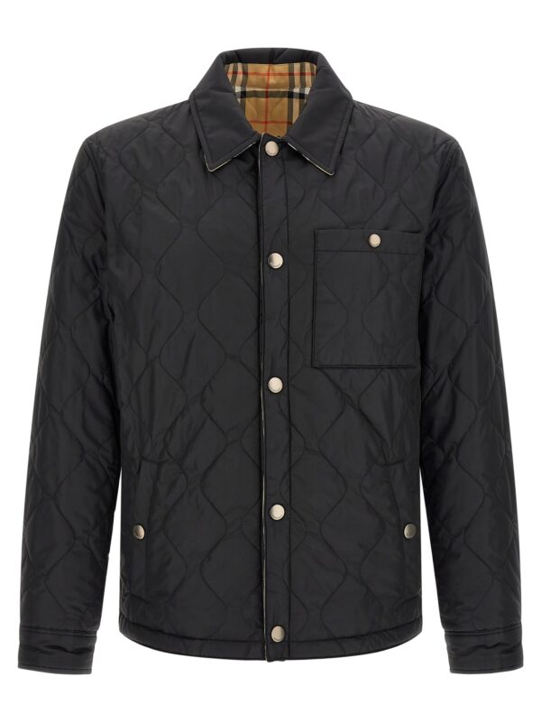 Black Polyamide Full-Length Jacket