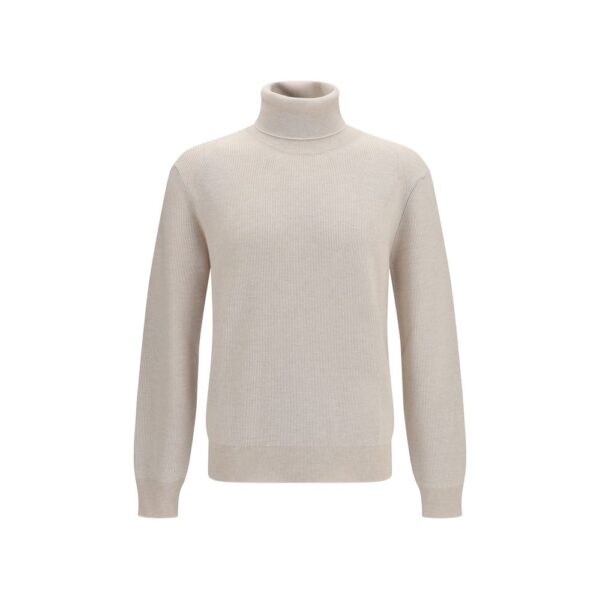 Beige Cashmere Turtleneck