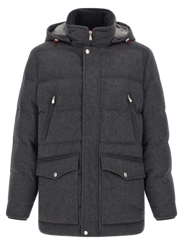 Gray Wool Parka