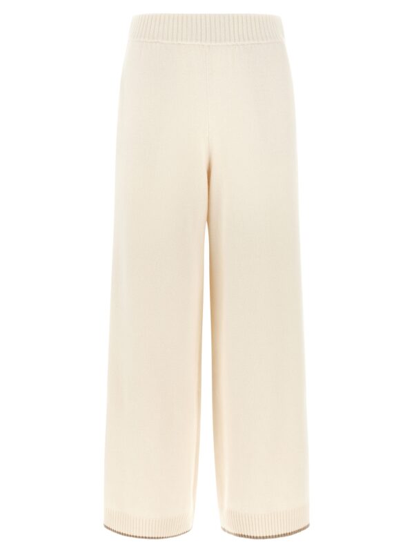 White Cashmere Athletic Pants