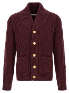 Bordeaux Cashmere Cardigan