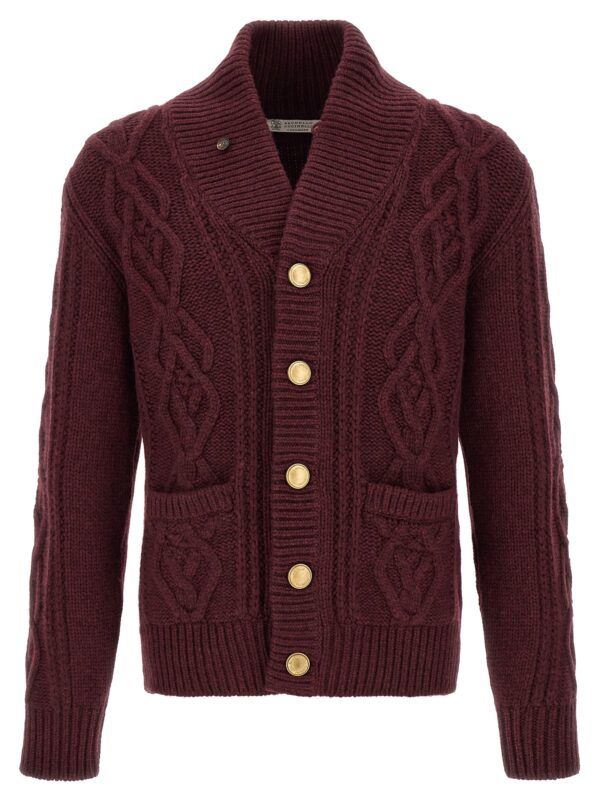 Bordeaux Cashmere Cardigan