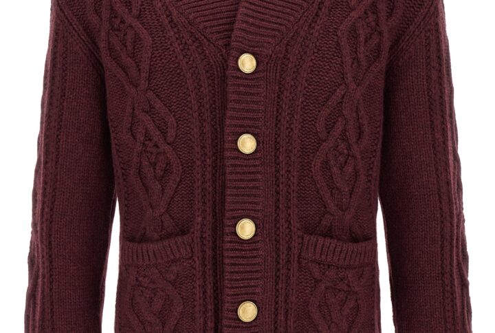 Bordeaux Cashmere Cardigan | Jag Couture London – New York